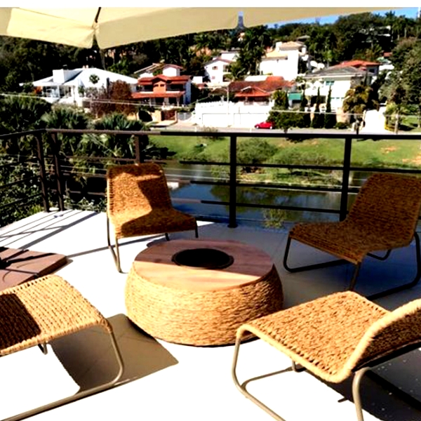 poltronas de descando em fibra sintetica para area externa