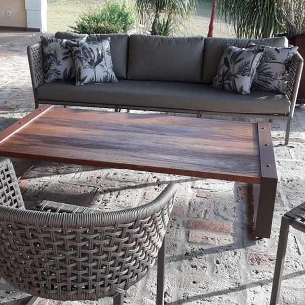 sofas de corda nautica para area externa